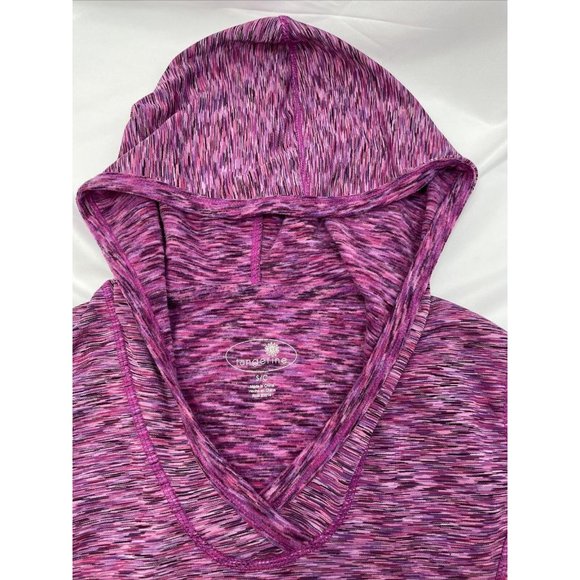 TANGERINE Pink/ Purple Heathered Pull-over Hoodie - Picture 7 of 9